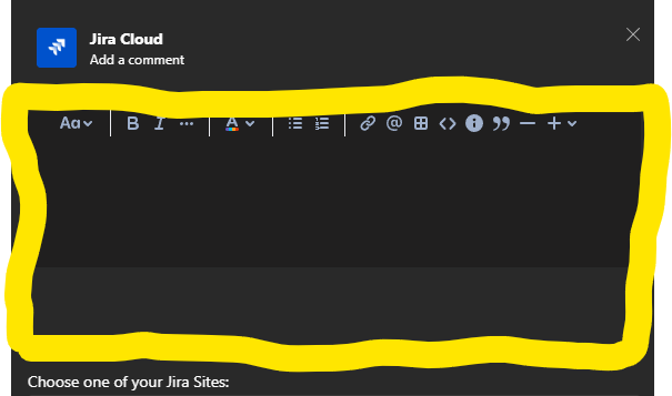 Comment in Jira - 02 - Empty Description - 2023-06-29.png Comment in Jira - 02 - Empty Description - 2023-06-29.png
