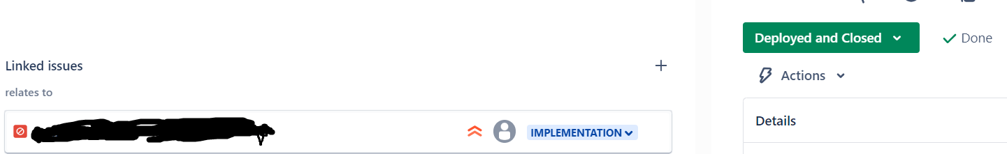 Linked issue status not changed.png Linked issue status not changed.png