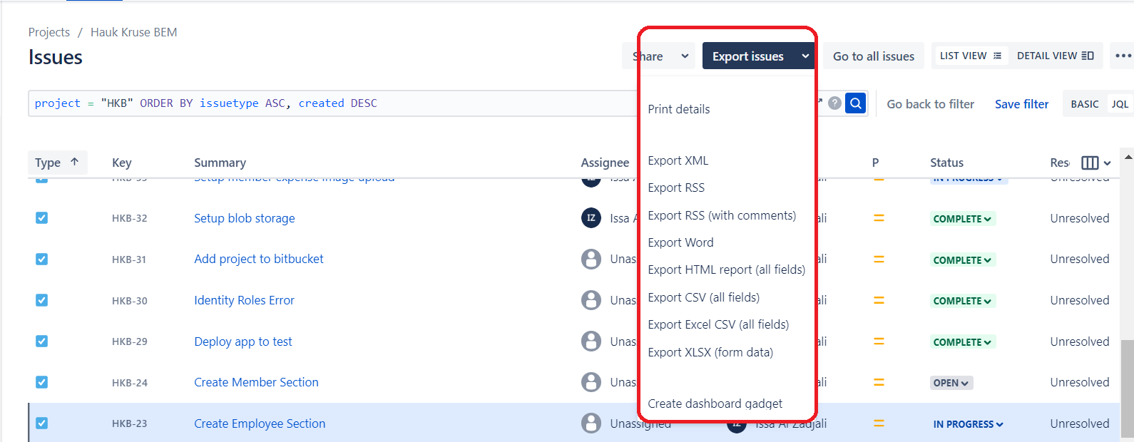 Jira Query Export Options - Current Results NOT Showing.png Jira Query Export Options - Current Results NOT Showing.png