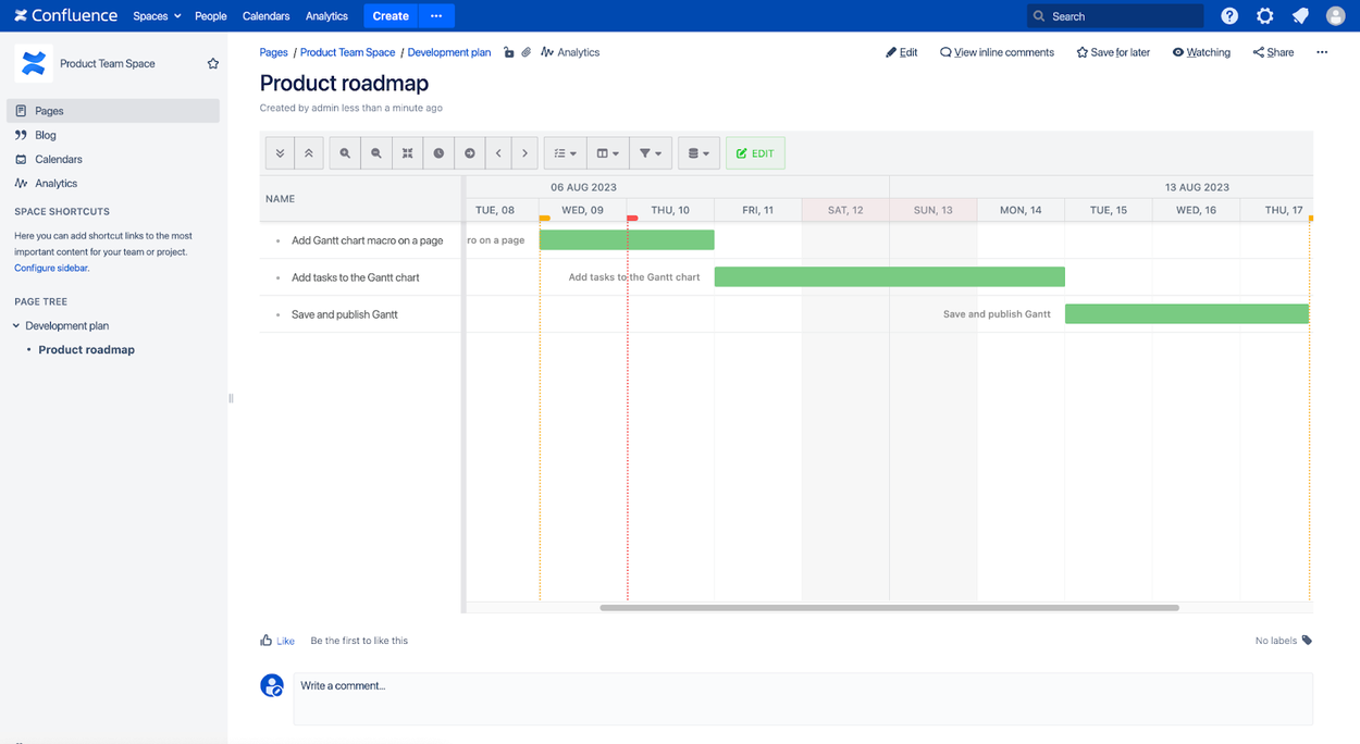 Sample gantt chart roadmap.png Sample gantt chart roadmap.png