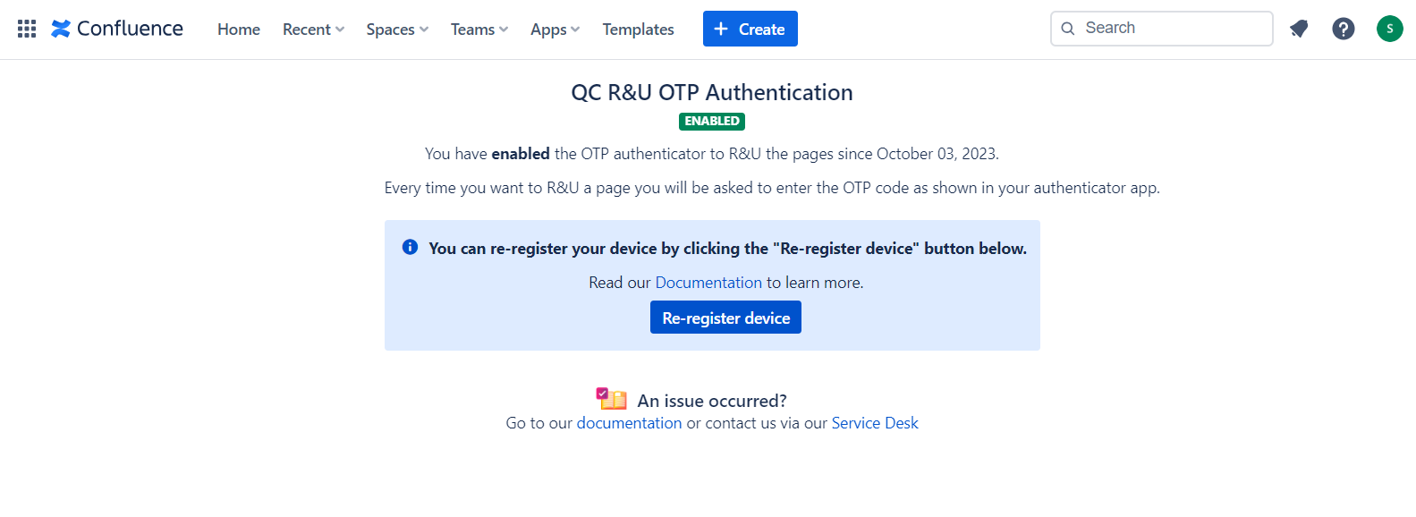 QC R&U OTP Authentication - ENABLED on user profile.png QC R&U OTP Authentication - ENABLED on user profile.png