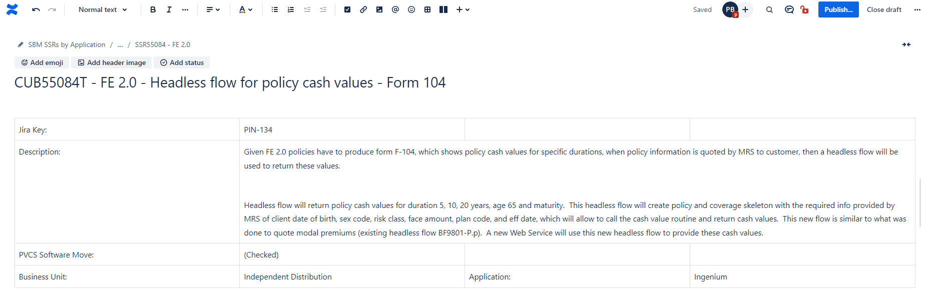 Confluence page with pasted first table.jpg Confluence page with pasted first table.jpg