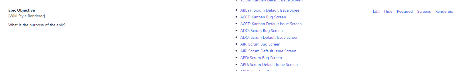 Jira Field Config - Epic Objective.png Jira Field Config - Epic Objective.png