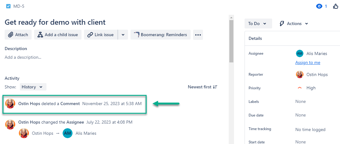 Deleted comment in Jira history.png Deleted comment in Jira history.png