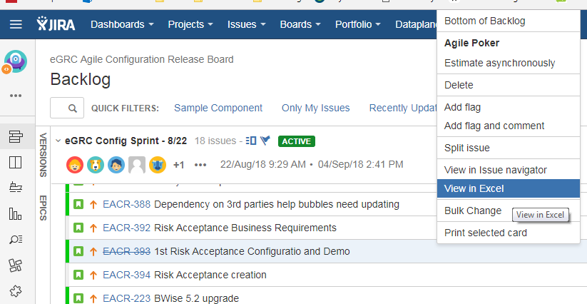 Excel Export in Project backlog.png Excel Export in Project backlog.png