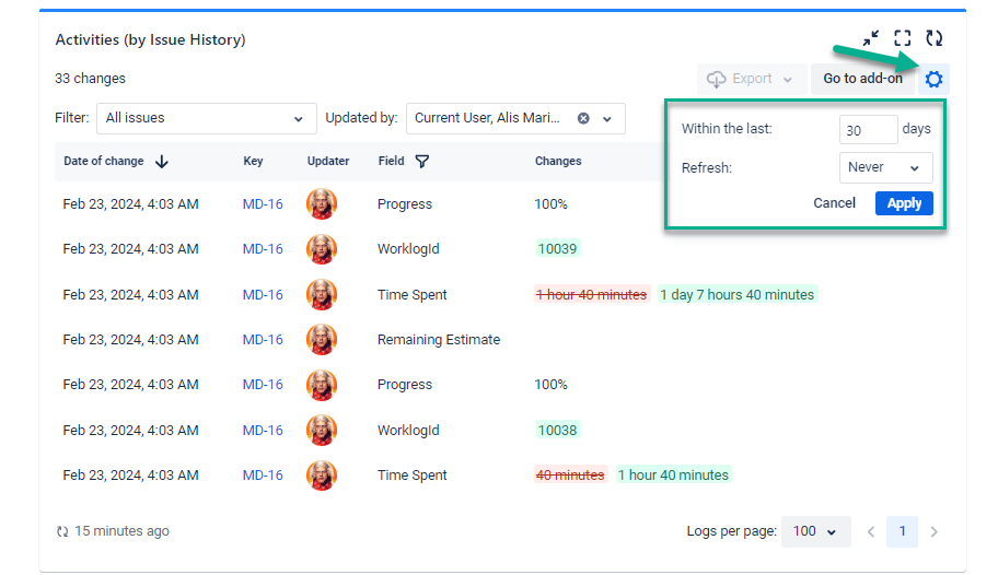 Activities GAdget by Issue History.png Activities GAdget by Issue History.png