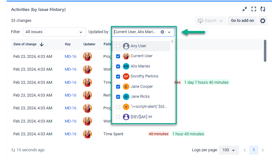 Activities gadget Jira.png Activities gadget Jira.png