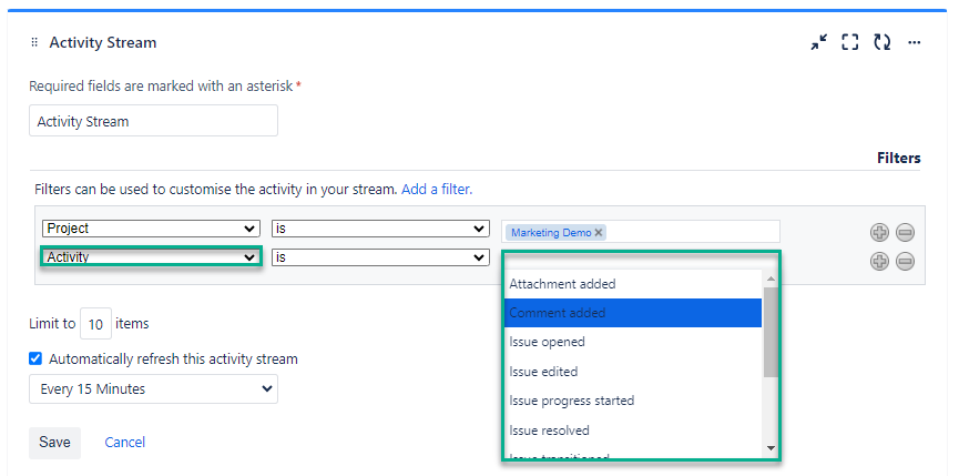 Jira Activities Stream gadget.png Jira Activities Stream gadget.png