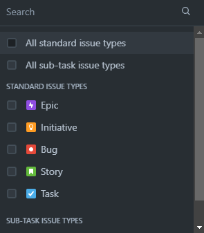 Issue Type Filter menu.png Issue Type Filter menu.png