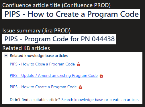 Jira PROD issue summary and related KB articles.png Jira PROD issue summary and related KB articles.png