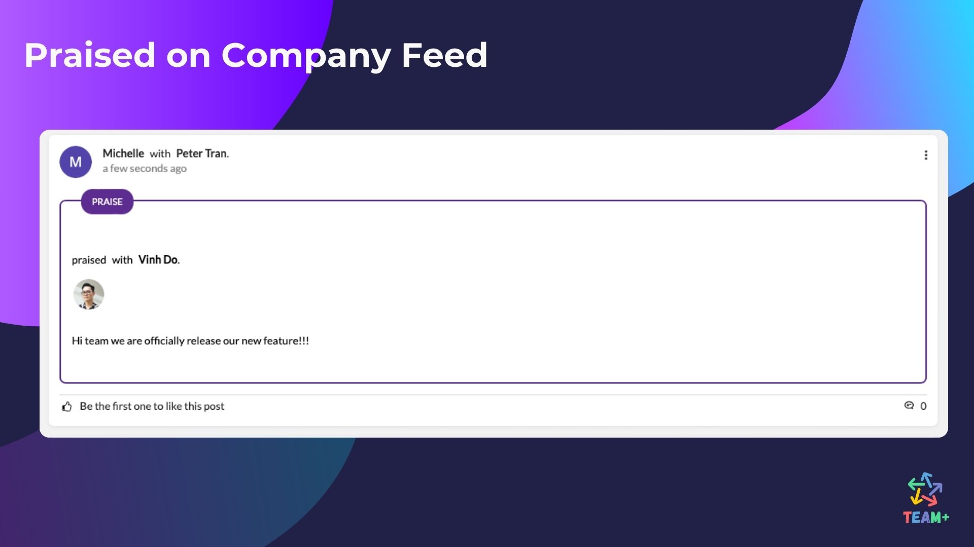 Praised on Company Feed.jpg Praised on Company Feed.jpg