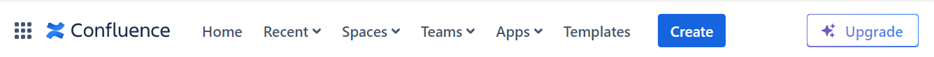 Default Confluence navigation.png Default Confluence navigation.png
