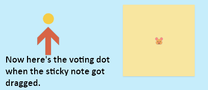 now here's the voting dot when the sticky note got dragged.png now here's the voting dot when the sticky note got dragged.png