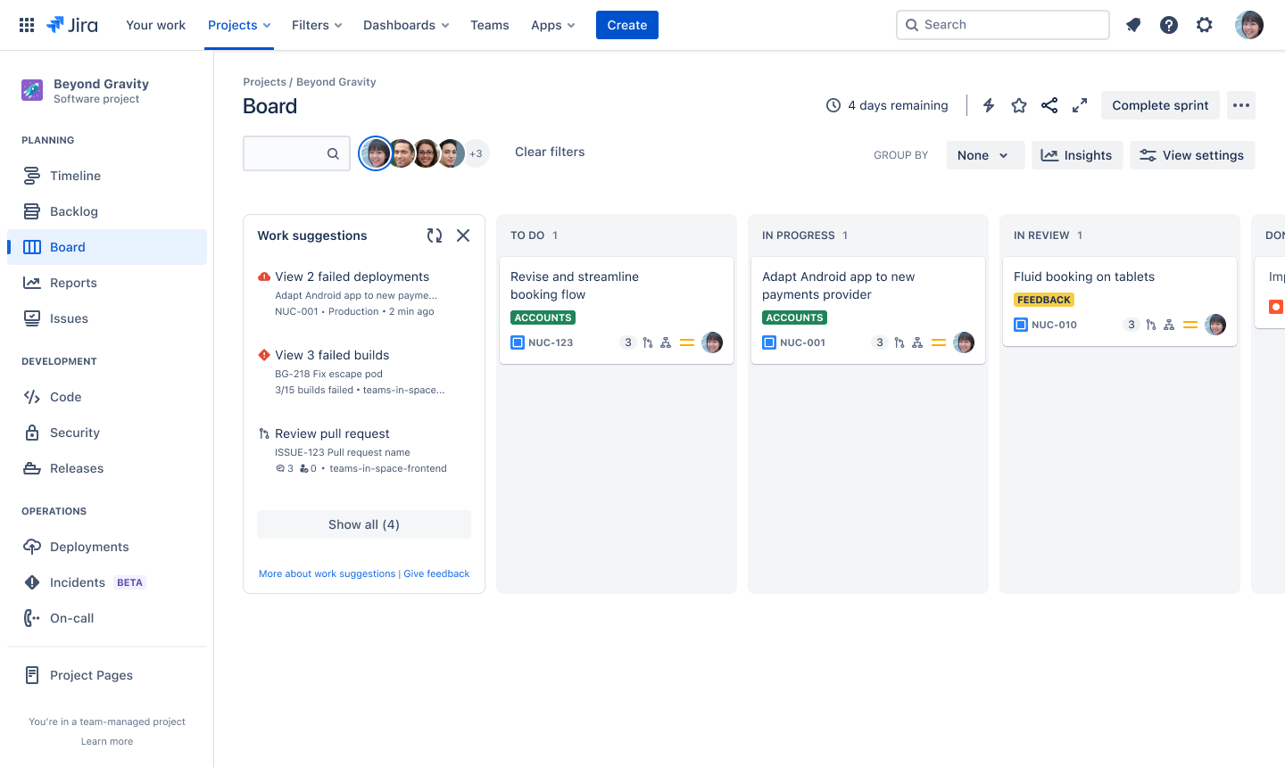 Work suggestions panel on Jira board.png Work suggestions panel on Jira board.png