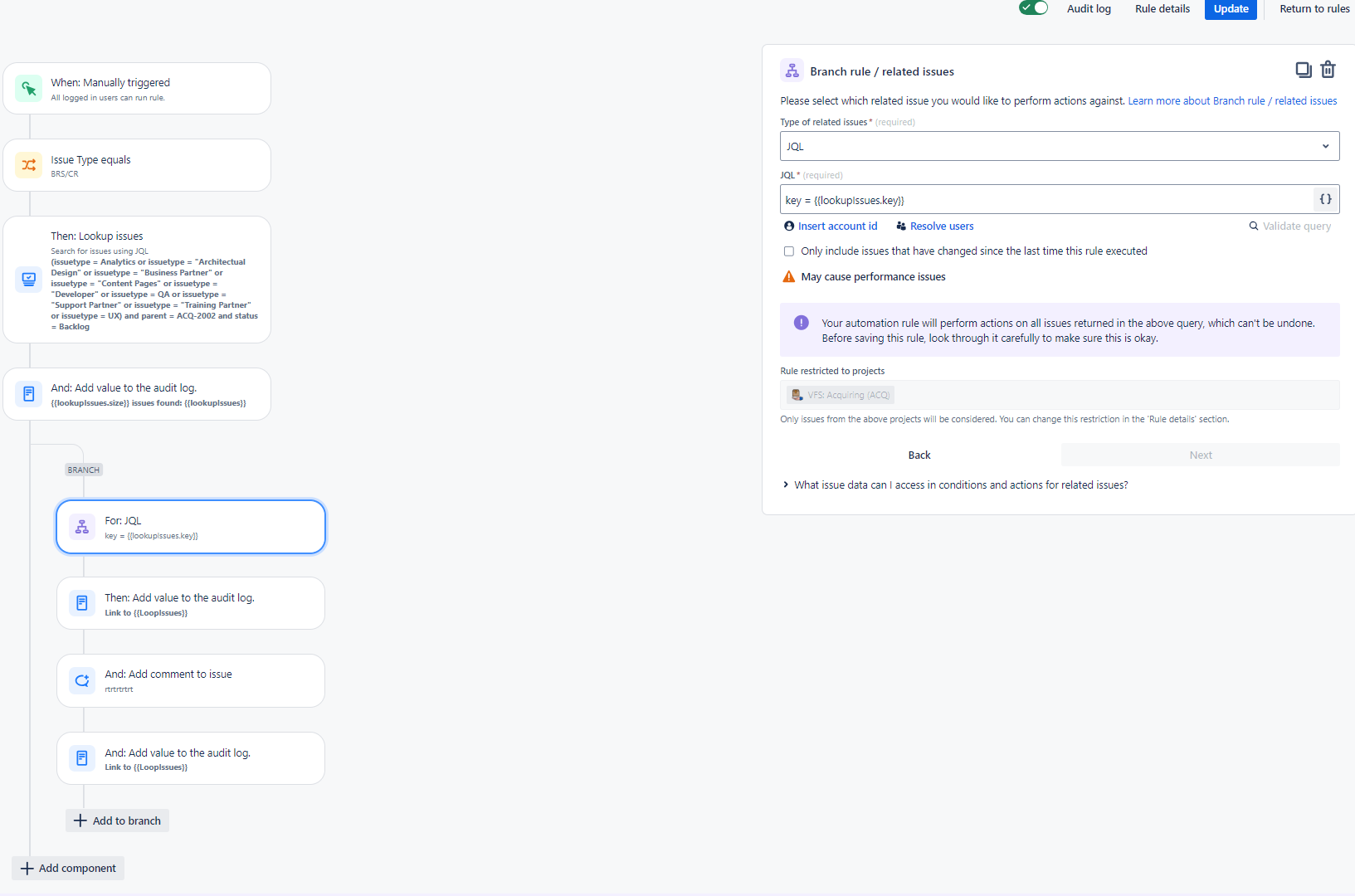 Automation - JQL Loop.png Automation - JQL Loop.png