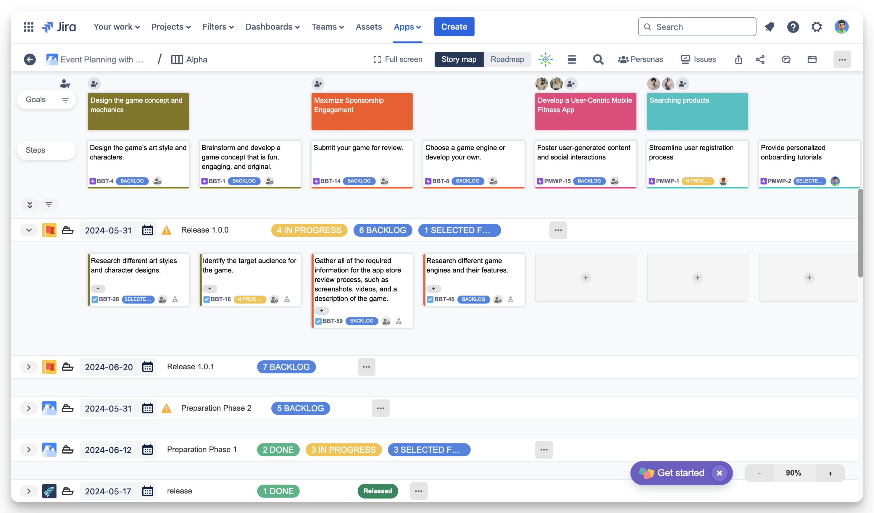Manage swimlanes release sprints.png Manage swimlanes release sprints.png