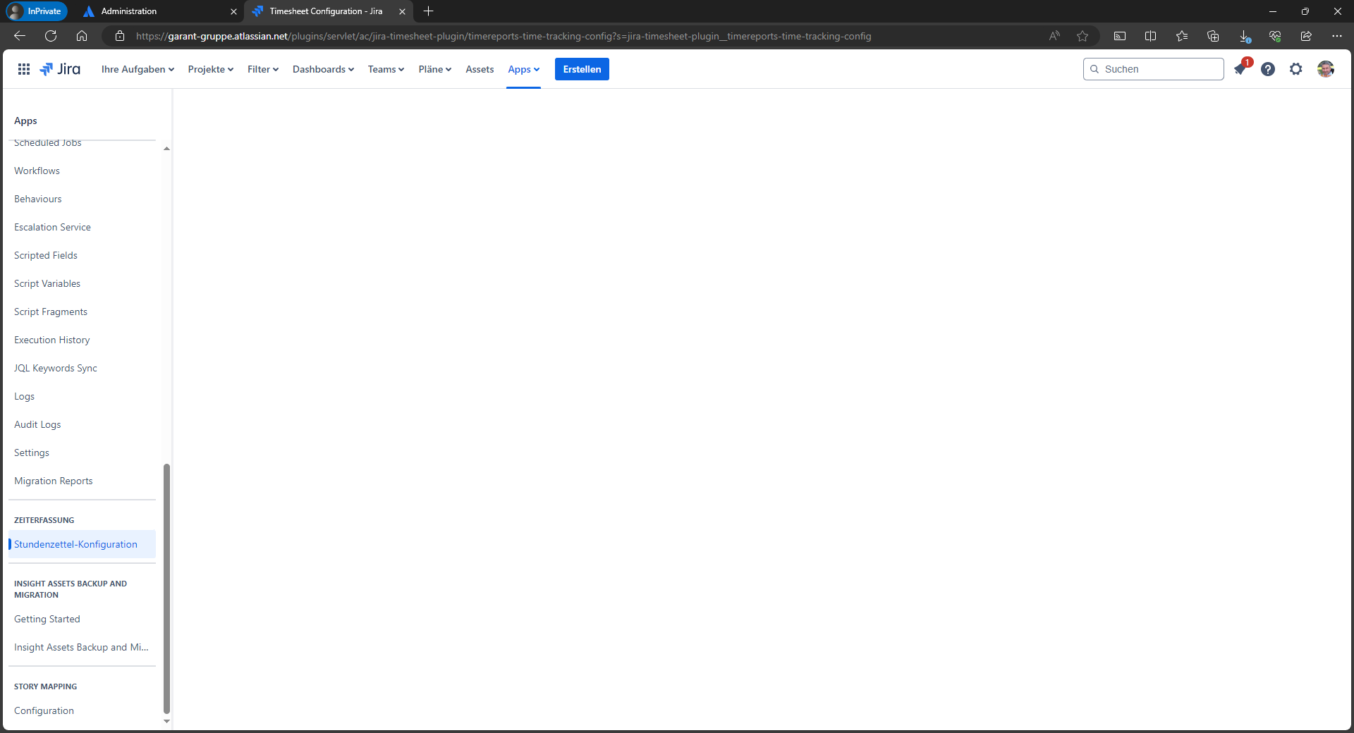 Timesheet Configuration - Jira - no content.png Timesheet Configuration - Jira - no content.png