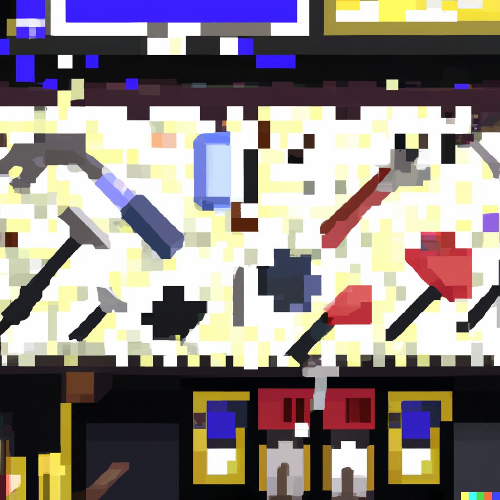 DALLĀ·E 2024-06-04 15.21.09 - Create an high res pixelated graphic depicting tools flying all over the place inside a video arcade.png DALLĀ·E 2024-06-04 15.21.09 - Create an high res pixelated graphic depicting tools flying all over the place inside a video arcade.png