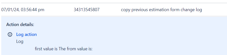 unable to get prev values using change log.png unable to get prev values using change log.png