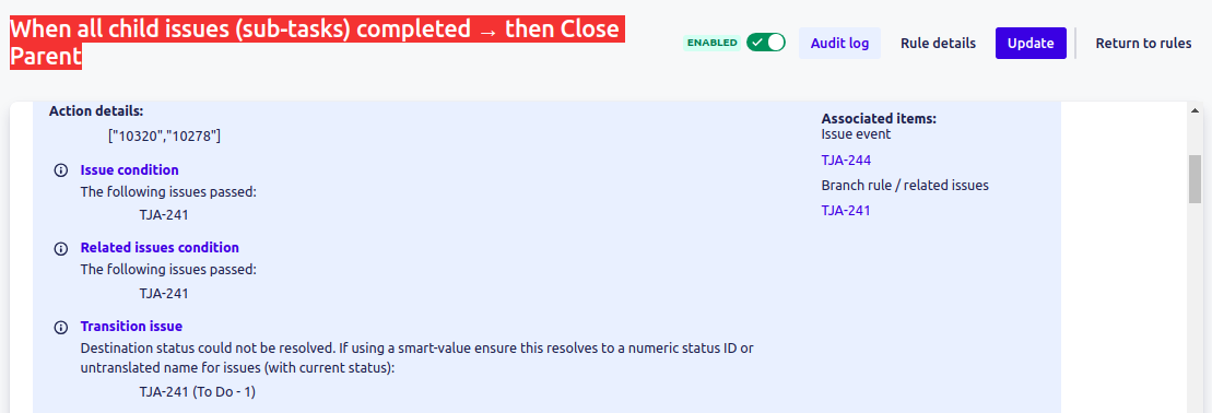 Automation Rules Error.png Automation Rules Error.png