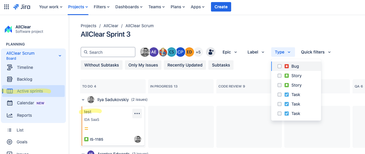 AllClear_Sprint_3_-_AllClear_Scrum_-_Agile_Board_-_Jira-2.png AllClear_Sprint_3_-_AllClear_Scrum_-_Agile_Board_-_Jira-2.png