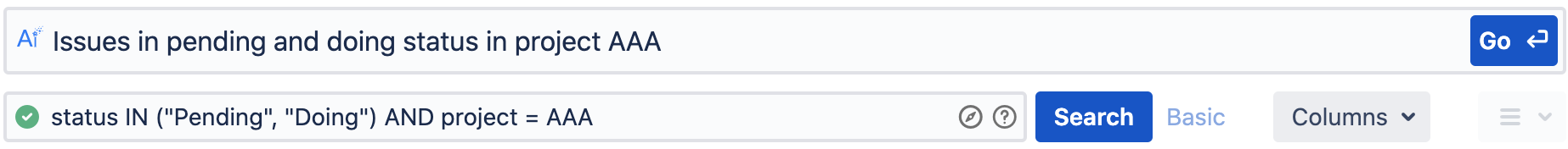 Issues in pending and doing status in project AAA.png Issues in pending and doing status in project AAA.png