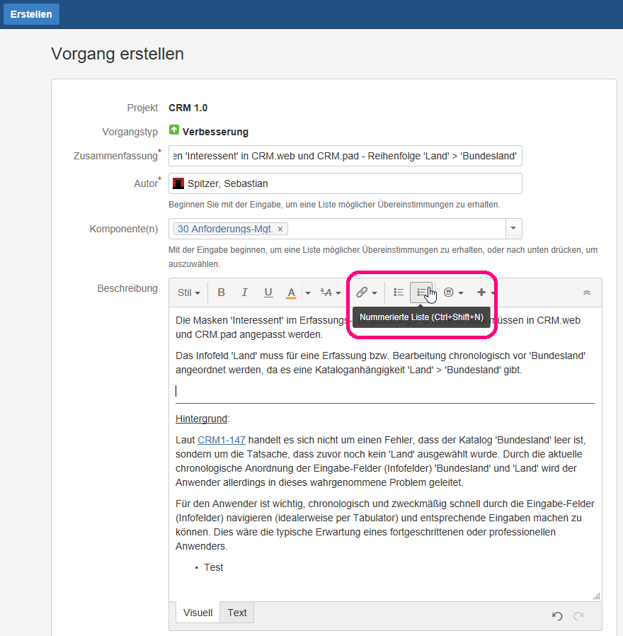 Hotkey Strg+Umschalter+N funktioniert nicht in Textfeldern von JIRA.png Hotkey Strg+Umschalter+N funktioniert nicht in Textfeldern von JIRA.png
