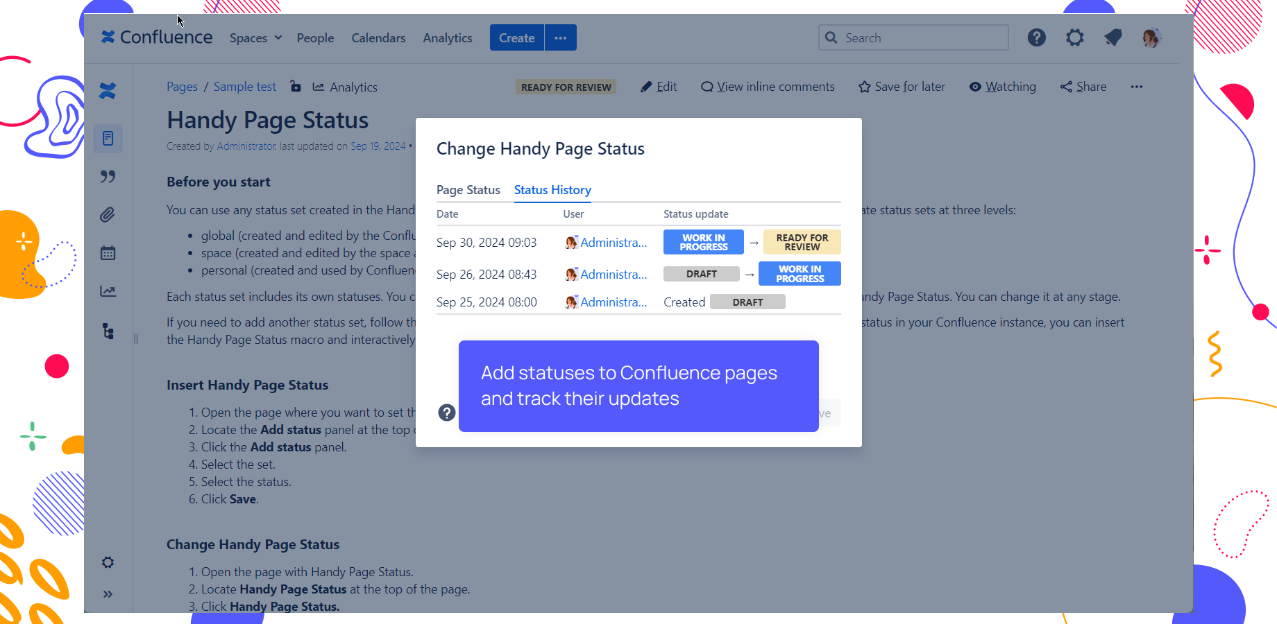 Add statuses to Confluence pages and track their updates (1).png Add statuses to Confluence pages and track their updates (1).png