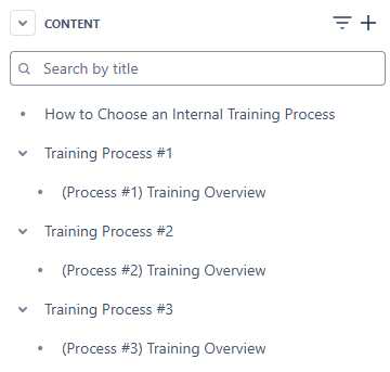 Contents of the Training Process and Tools Template for Confluence Cloud.png Contents of the Training Process and Tools Template for Confluence Cloud.png
