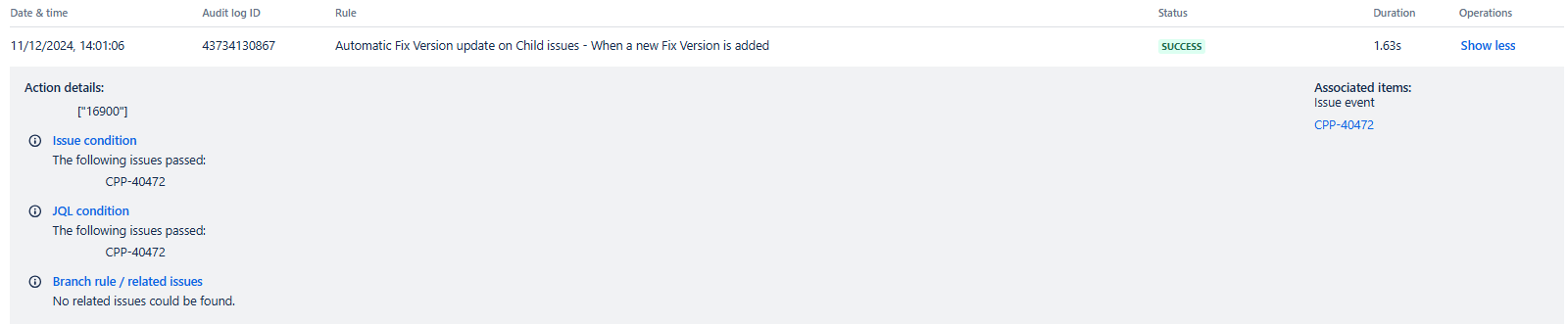 Fix Version Audit Log.png Fix Version Audit Log.png