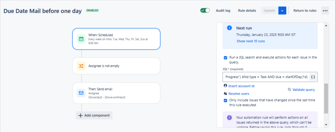 Rule builder - Automation - Budget Task Management POC - Jira.png Rule builder - Automation - Budget Task Management POC - Jira.png