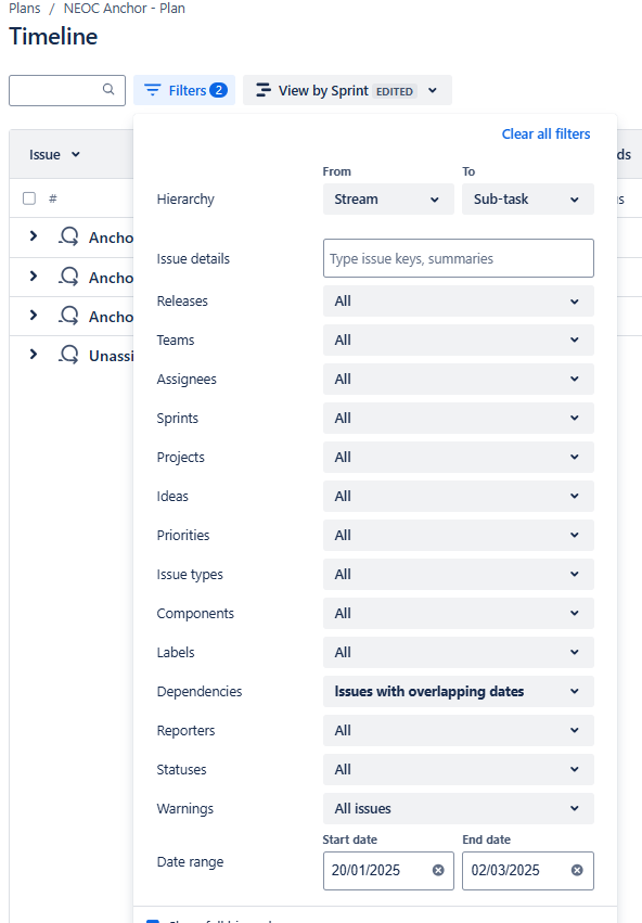 Jira Plan - Dependencies 3 - Overlapping dates.png Jira Plan - Dependencies 3 - Overlapping dates.png