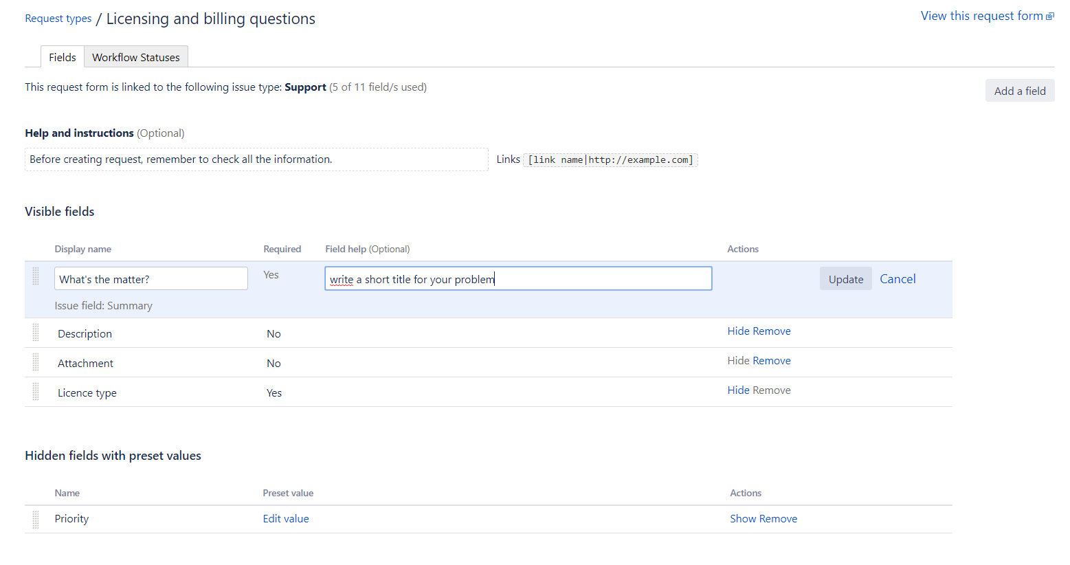 Native Customization - editing fields on request type.png Native Customization - editing fields on request type.png