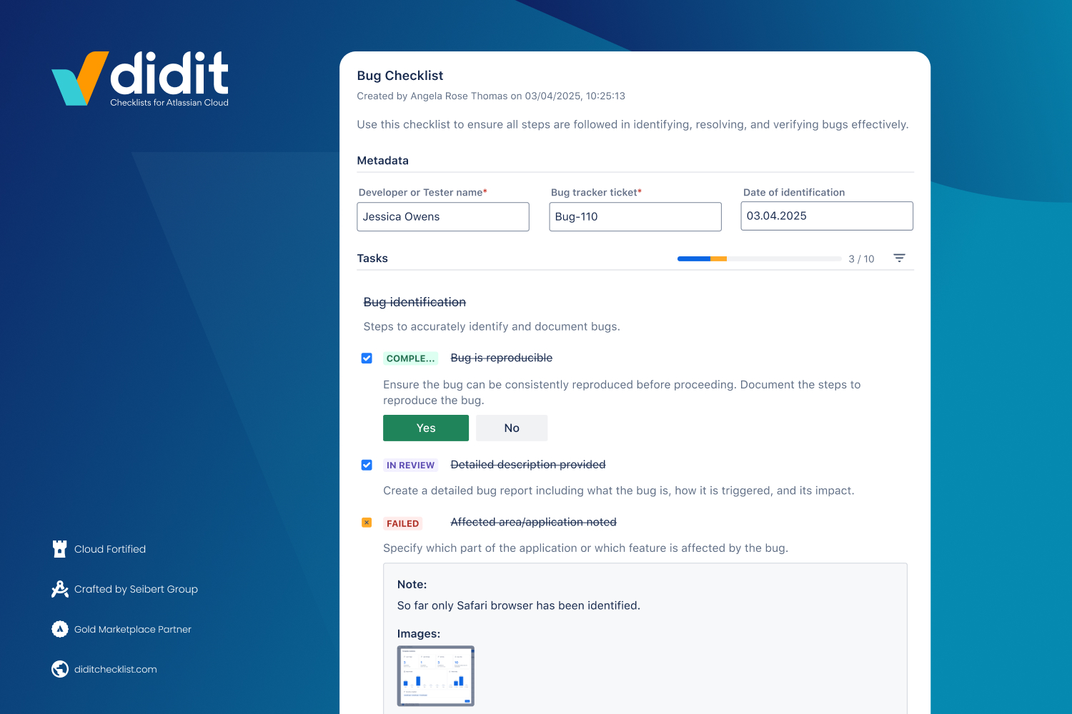 Bug checklist in Jira.jpg Bug checklist in Jira.jpg