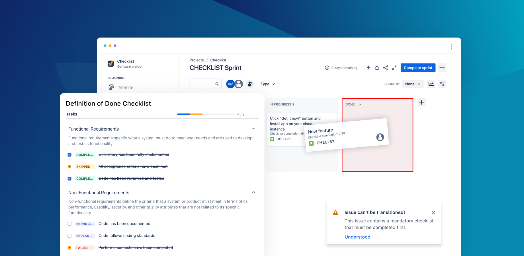 Issue transition validator with Didit Checklists.png Issue transition validator with Didit Checklists.png