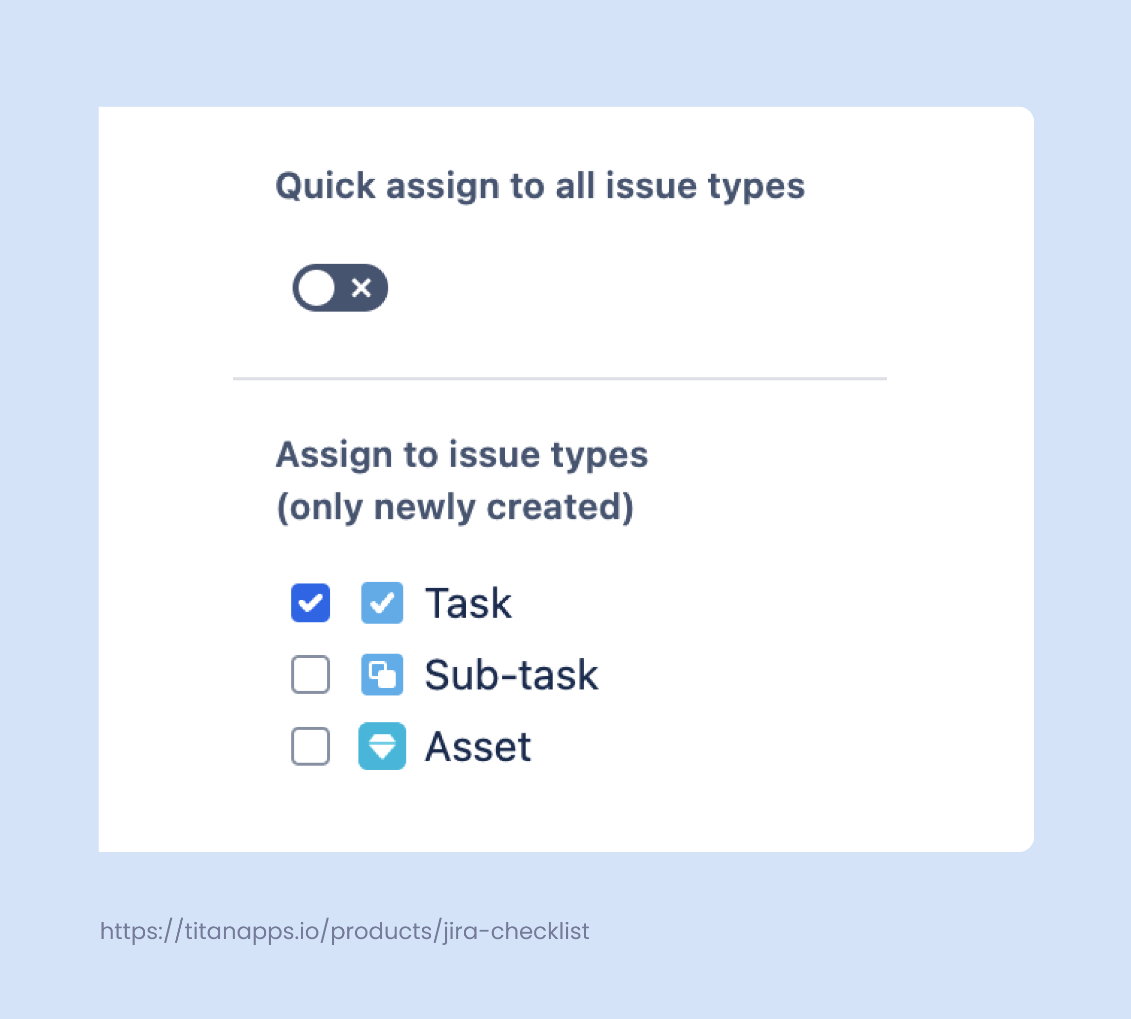 2. Assign your checklist to a specific issue type.png 2. Assign your checklist to a specific issue type.png