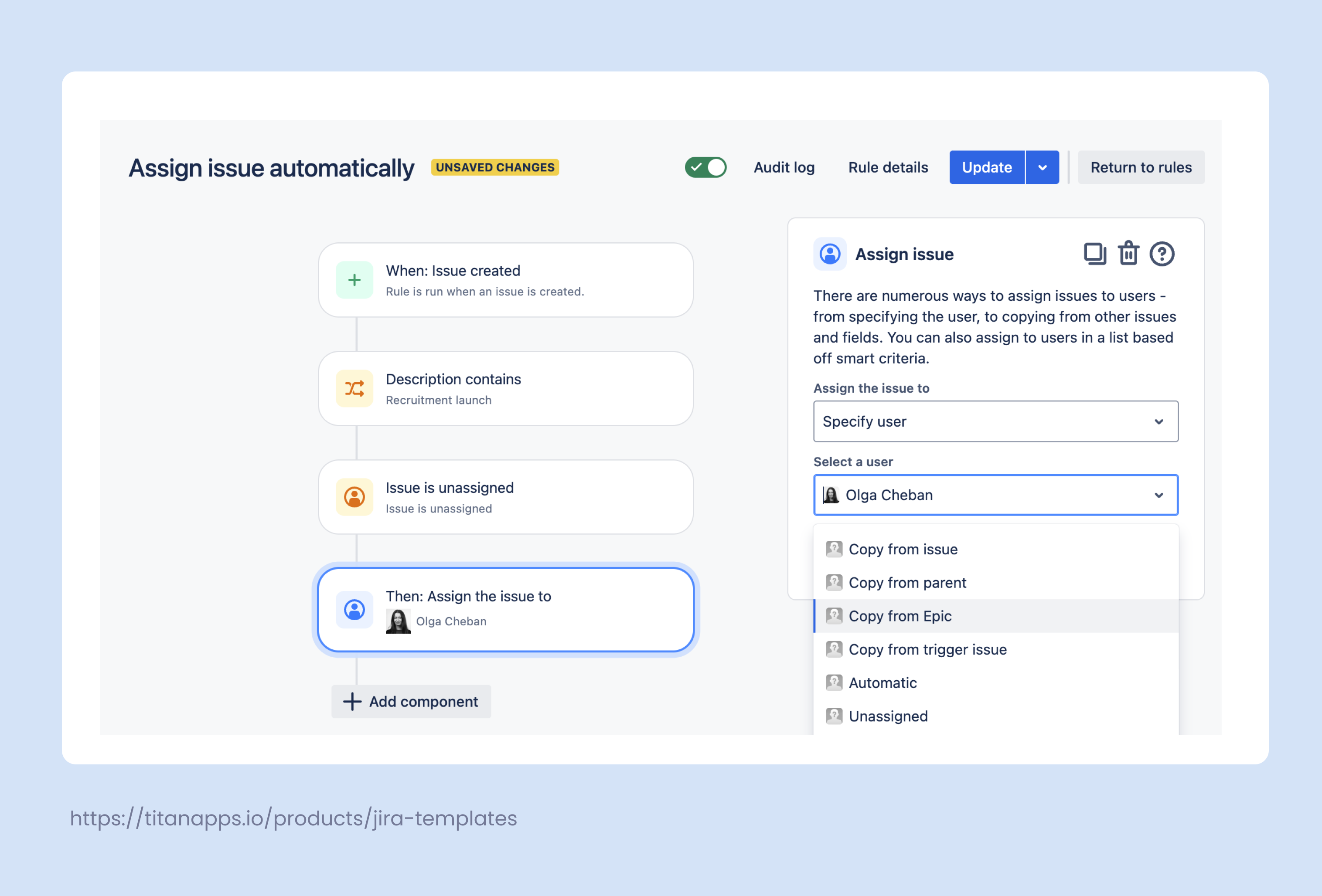 7. Automation For Jira for HR - Rule example.png 7. Automation For Jira for HR - Rule example.png