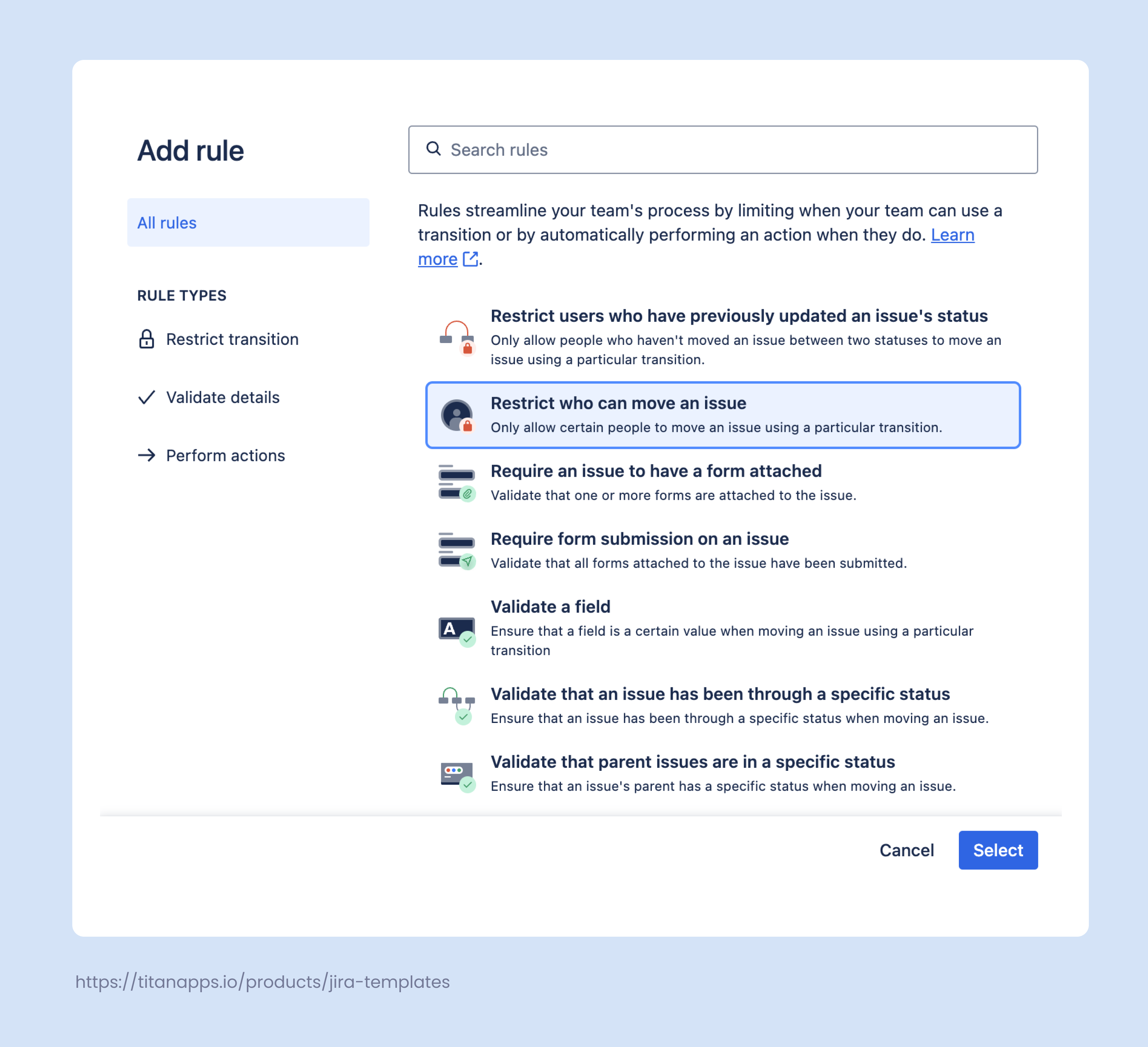 11. Workflow Automation in Jira for HR - Rule example.png 11. Workflow Automation in Jira for HR - Rule example.png