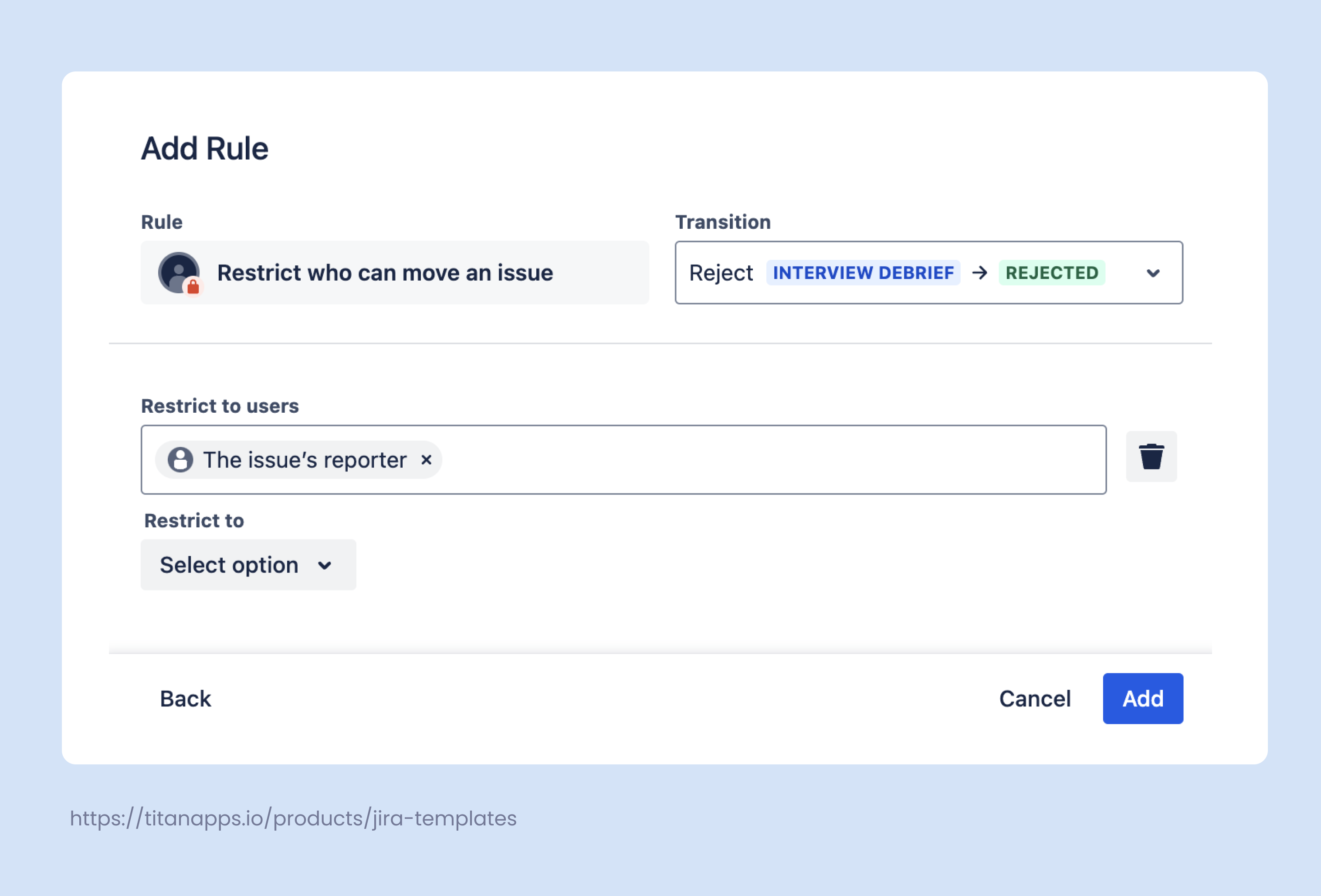 12. Workflow Automation in Jira for HR - Rule example.png 12. Workflow Automation in Jira for HR - Rule example.png