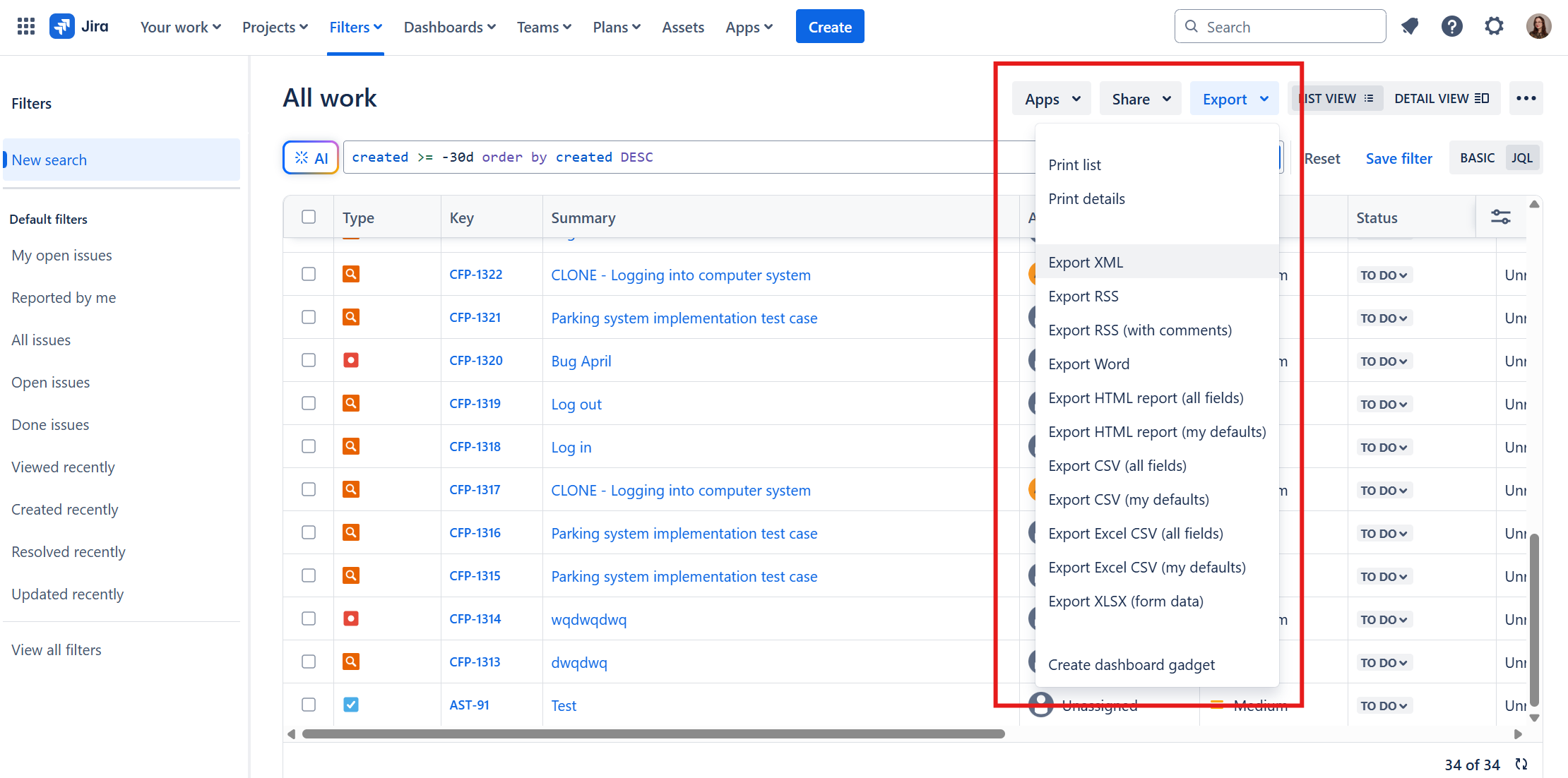 how to export jira worklogs to a spreadsheet 1.png how to export jira worklogs to a spreadsheet 1.png