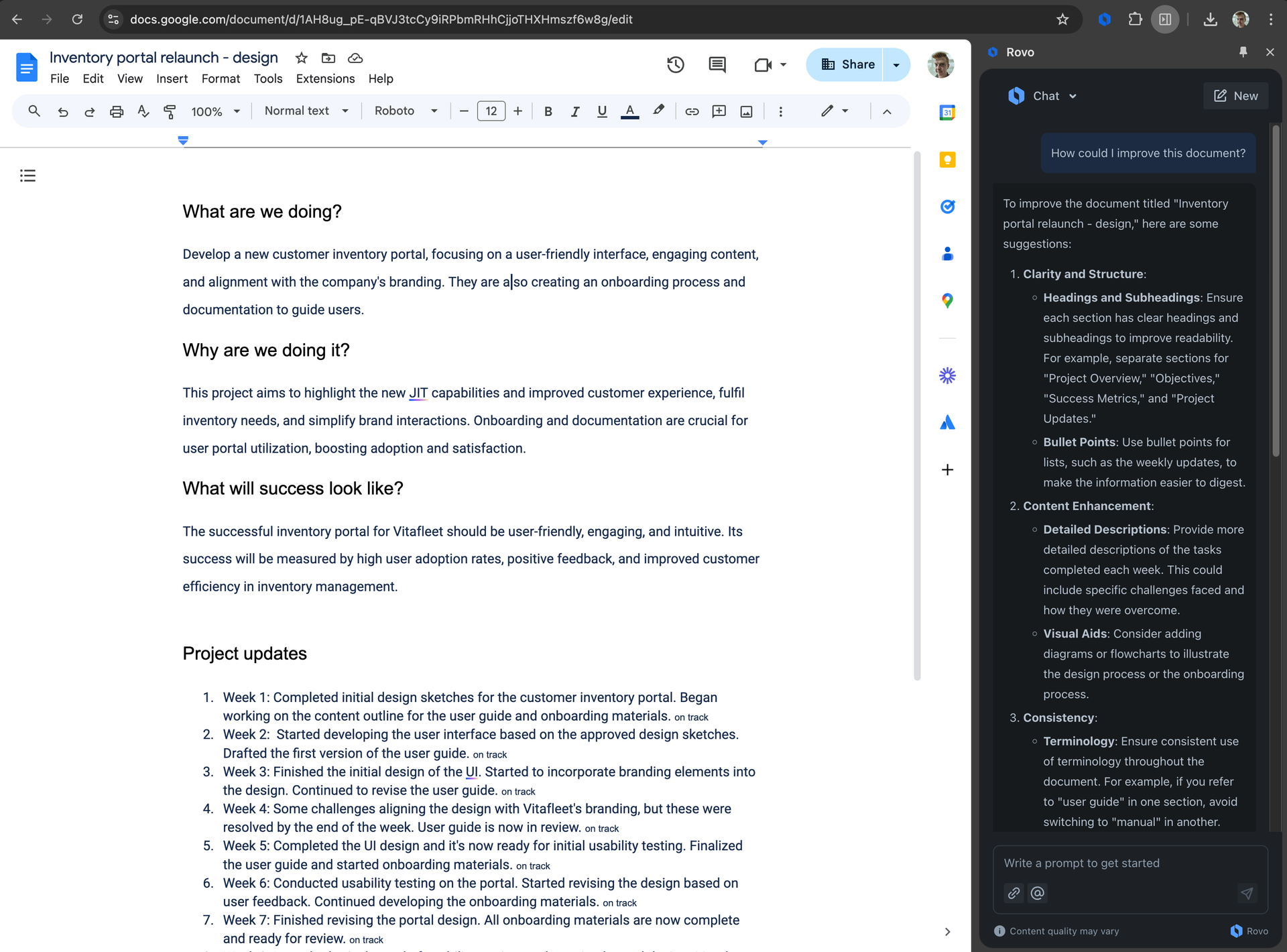 Rovo chat in Google docs.png Rovo chat in Google docs.png
