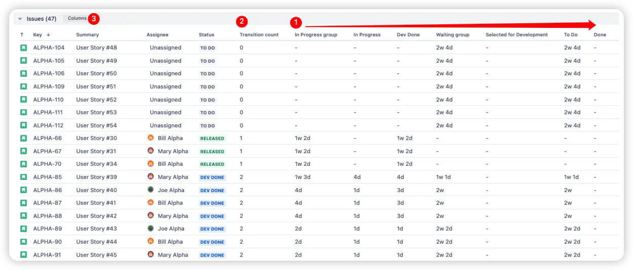 Detailed issue breakdown with flexible columns.jpeg Detailed issue breakdown with flexible columns.jpeg