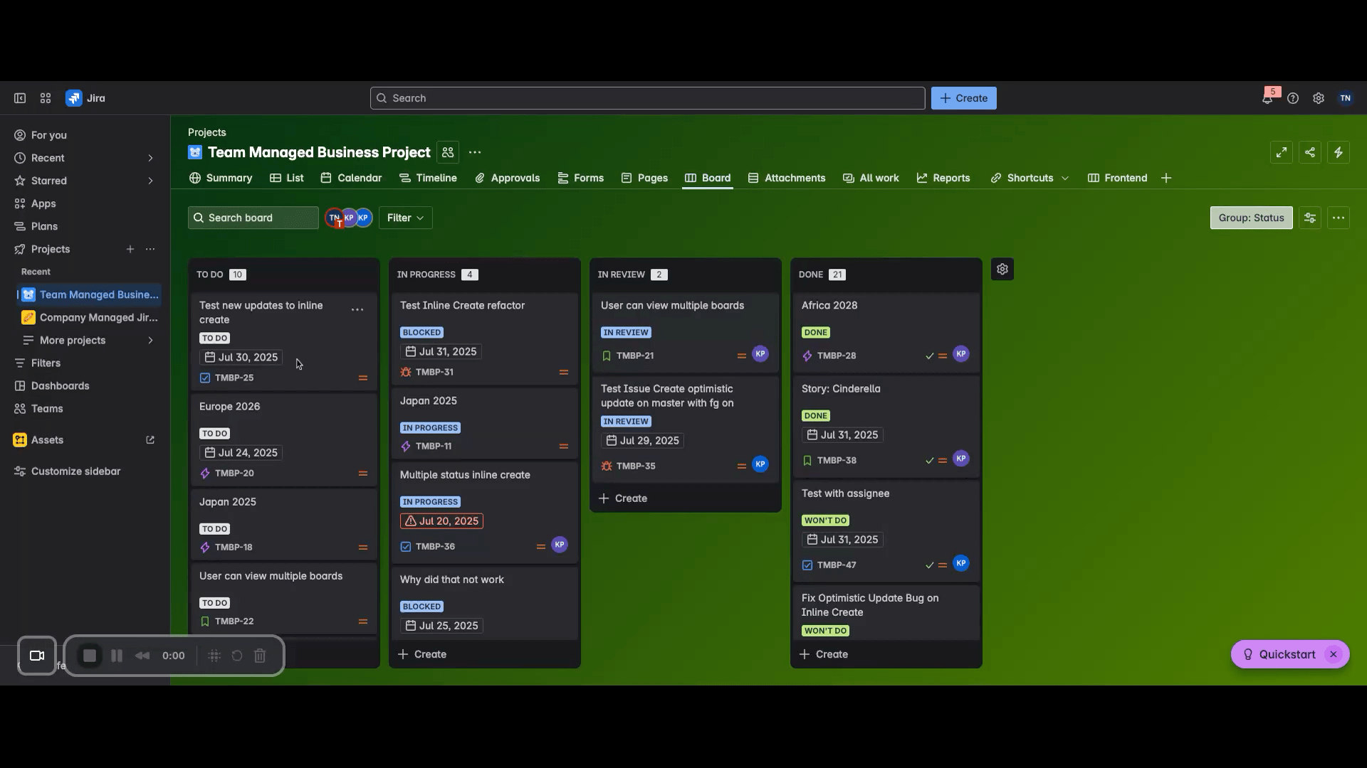 Board - Team Managed Business Project - Jira - 22 July 2025.gif Board - Team Managed Business Project - Jira - 22 July 2025.gif