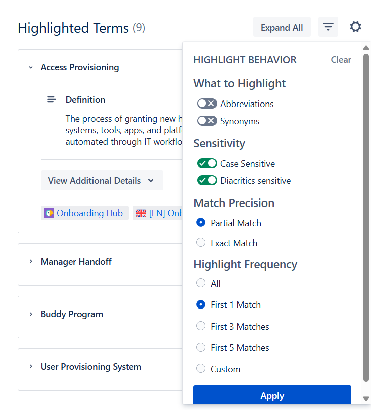 Glossary Highlight Configuration.png Glossary Highlight Configuration.png