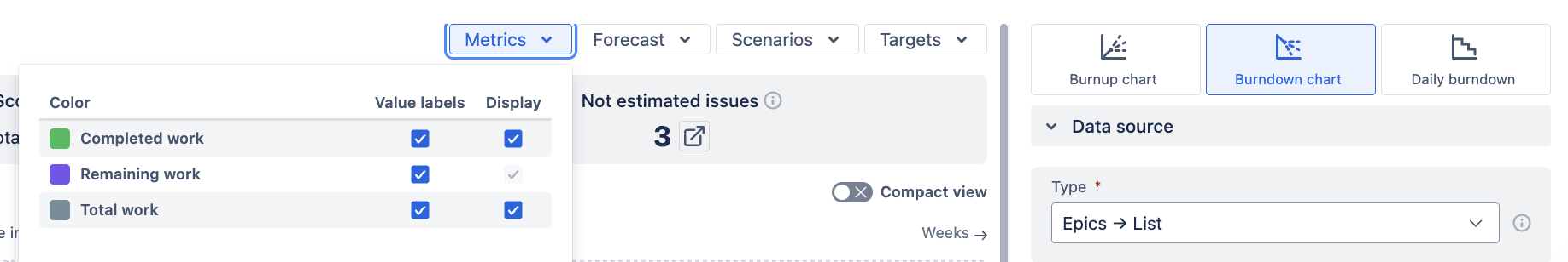 Metric visibility configuration - burndown.png Metric visibility configuration - burndown.png