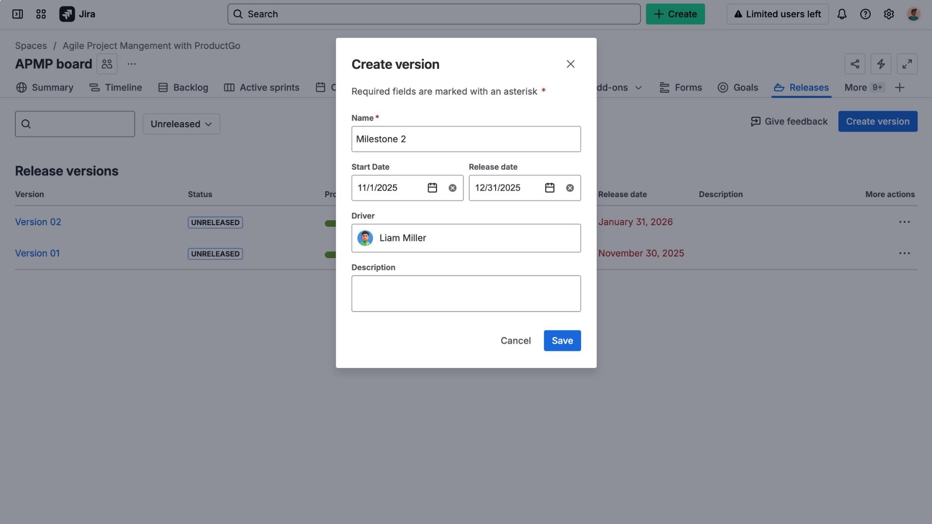 3.1. Use Versions (Releases) as Milestones.jpg 3.1. Use Versions (Releases) as Milestones.jpg