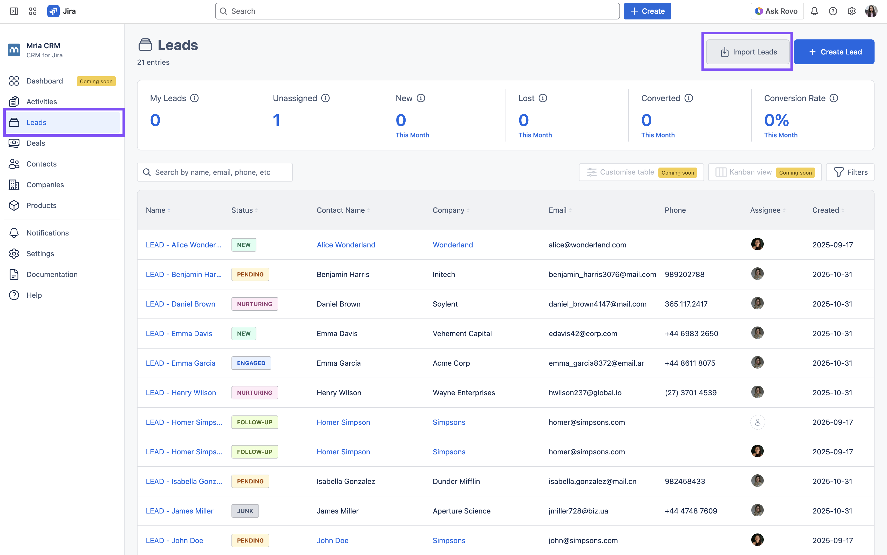 Import Leads - Mria CRM for Jira.png Import Leads - Mria CRM for Jira.png