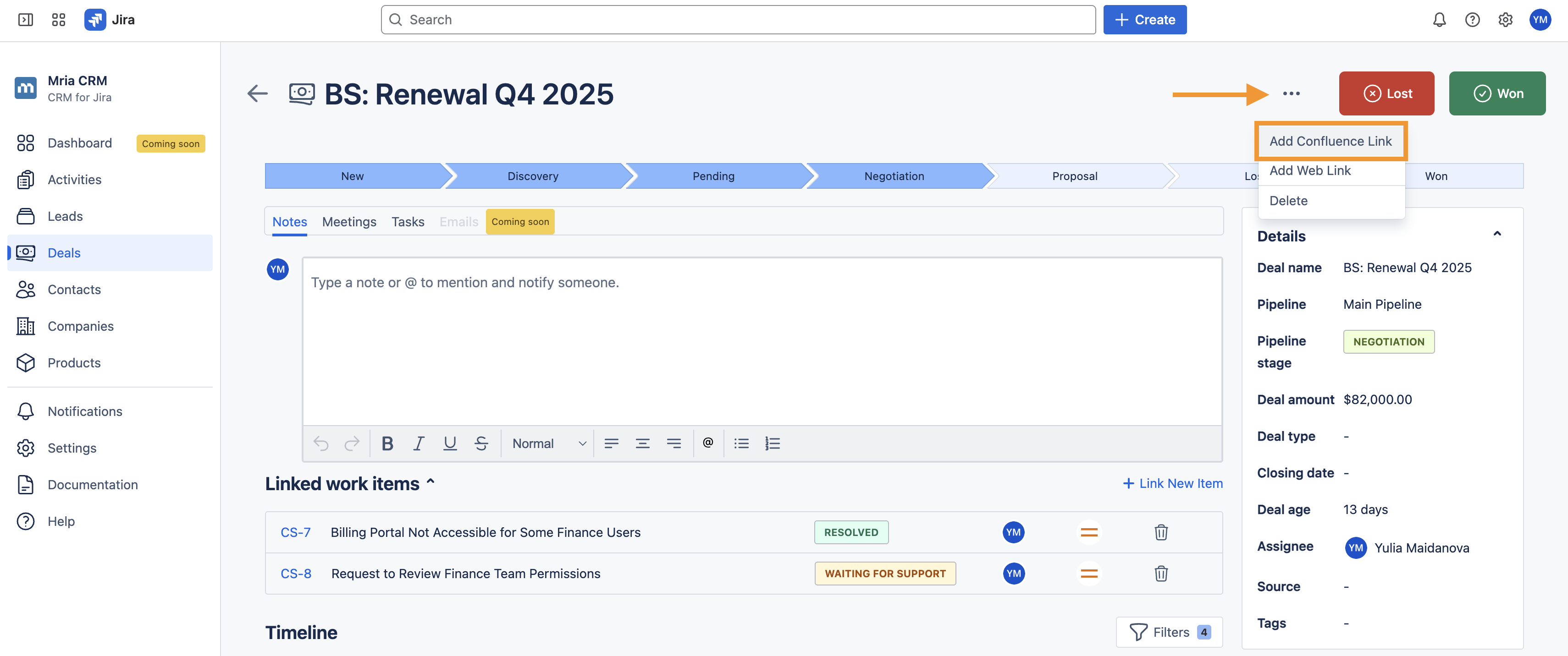 Add Confluence Link - Mria CRM for Jira.png Add Confluence Link - Mria CRM for Jira.png