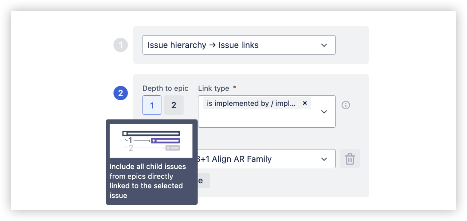 Issue hierarchies built on issue links and Epics.png Issue hierarchies built on issue links and Epics.png