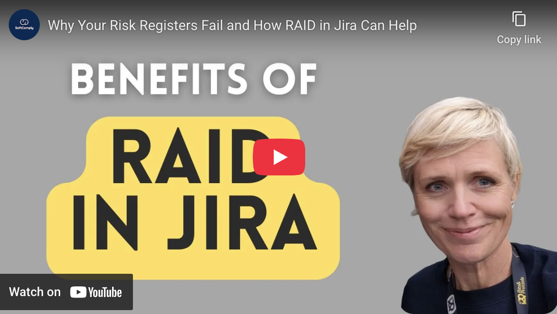YouTube RAID in Jira.png YouTube RAID in Jira.png
